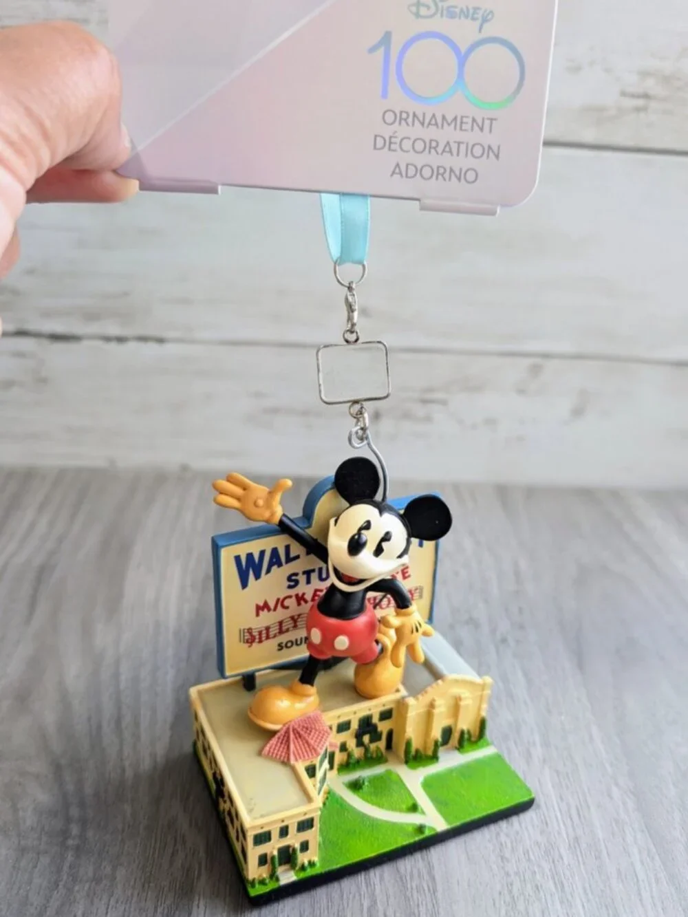 Disney Parks Disney 100 Mickey Mouse Hyperion Studios Sketchbook Ornament NIB